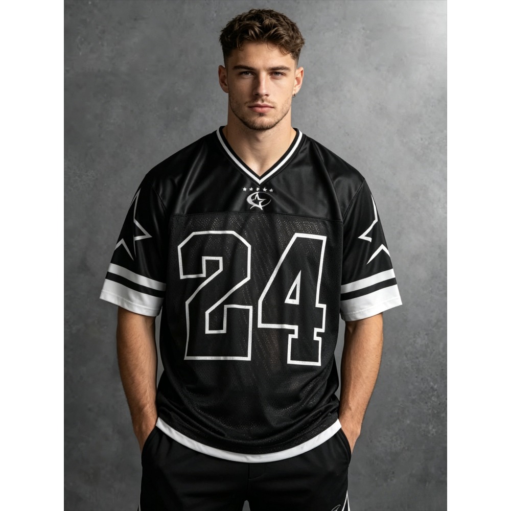 Street Fashion Summer 2026 - 2026 Summer New Men's V-Neck T-Shirt