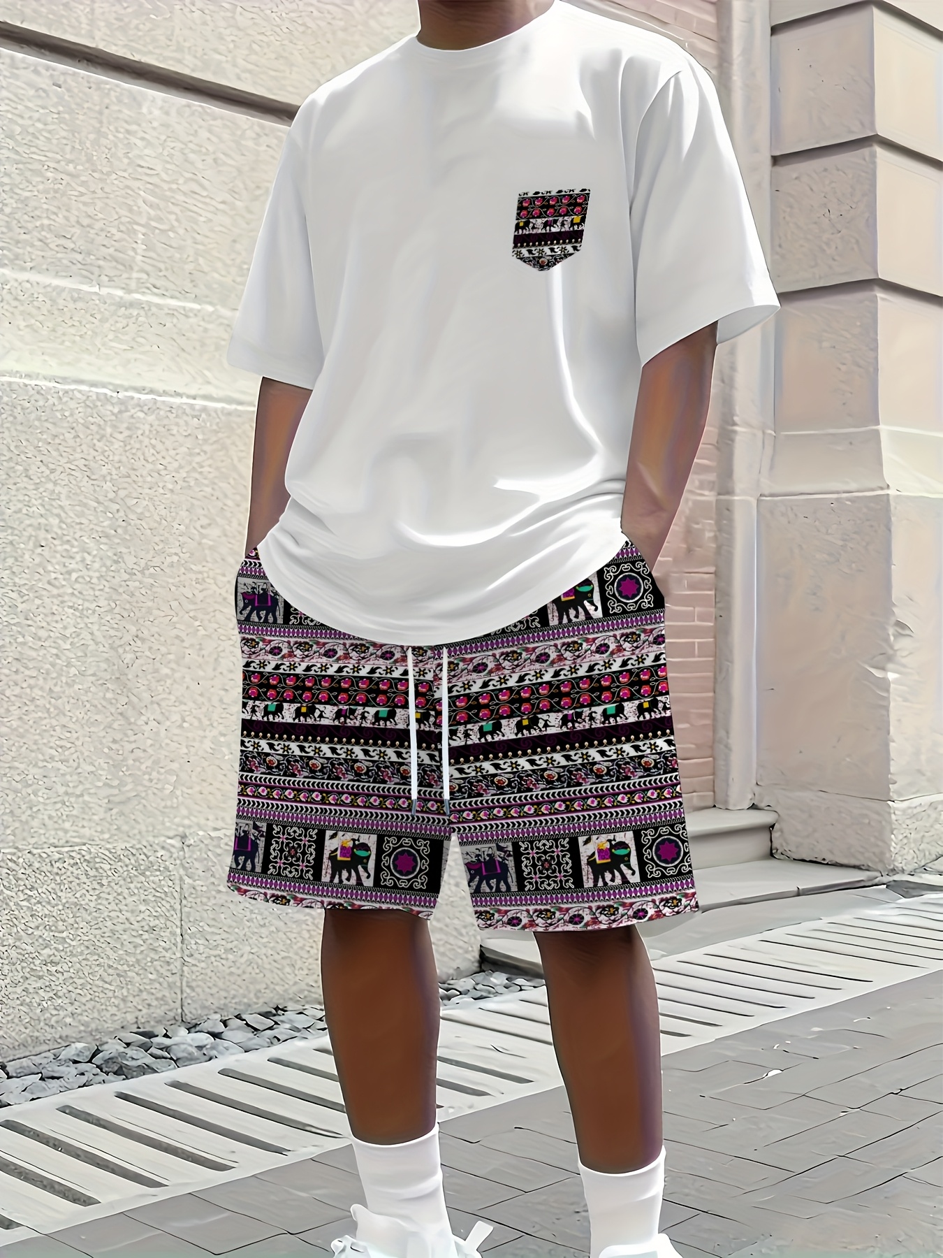 Street Fashion Summer 2026 - 2026 Summer New Men's Short-Sleeved Set