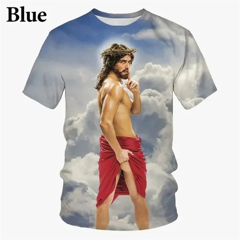 Street Fashion Trends 2025 - Jesus Funny Prank T-shirt For Men's