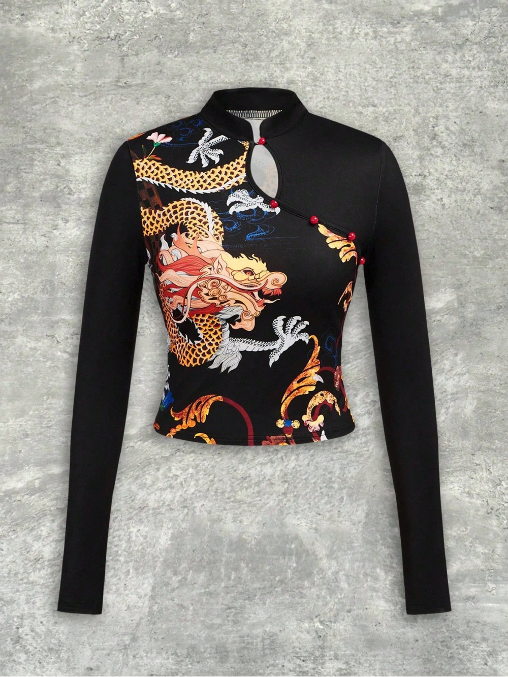 Girl Fashion Street - 2026 New Chinese Y2K Dragon Pattern