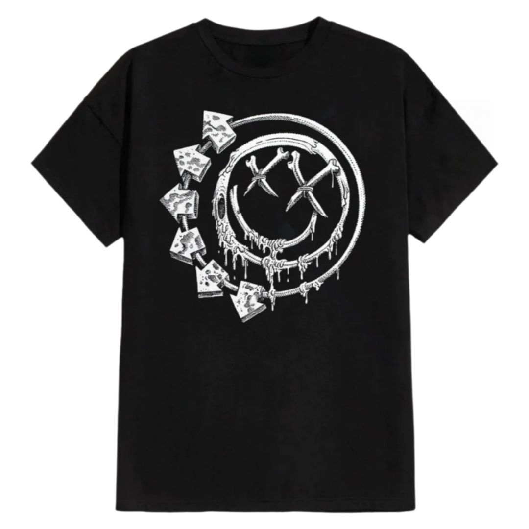 Street Fashion Shanghai - Blink 182 Bones Artistic Patterns Summer