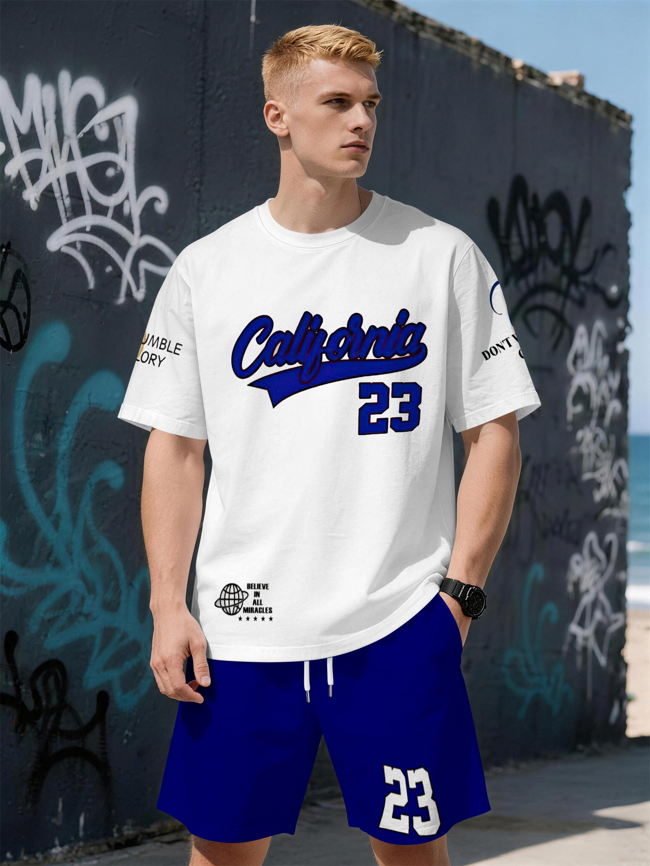 Street Fashion Summer 2026 - 2026 Summer New Men's Short-Sleeved Set