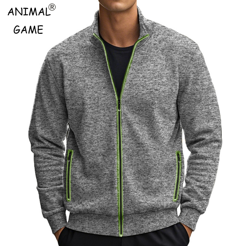 Mens Stand Collar Sweatshirt C - Street Fashion Game 리뷰 및 가격