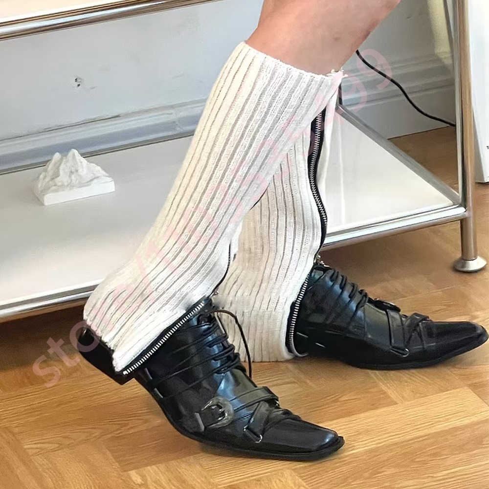 Black Pointed Toe Women's Thic - Street Fashion Men 2025 리뷰 및 가격