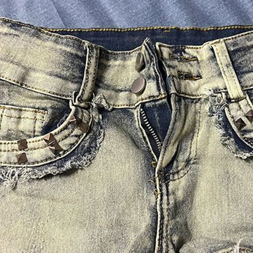 Retroy2K American Rivet Shorts - Girl Fashion Street 리뷰 및 가격