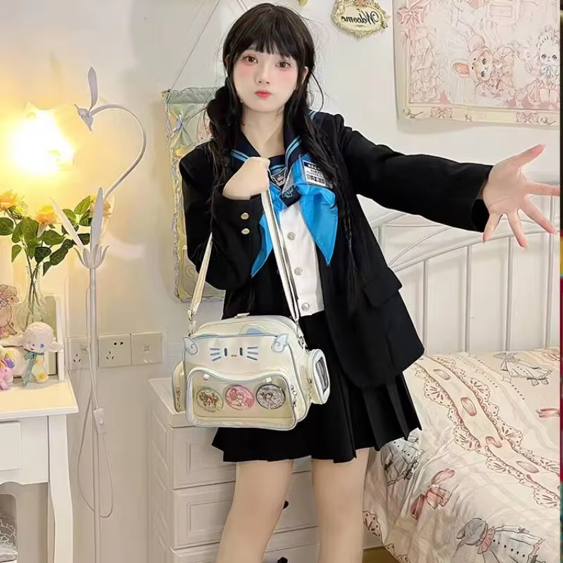 New Y2K Korean Kawaii Cat Ita  - Street Fashion Korean 리뷰 및 가격
