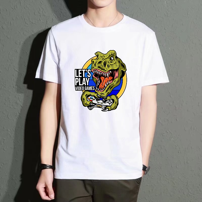 Men's Black Round-Neck Short-S - Street Fashion Game 리뷰 및 가격