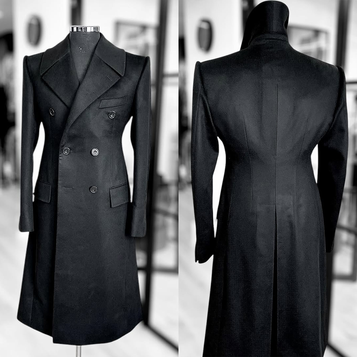 Fashion Woolen Blend Coat Men  - Street Fashion Shanghai 리뷰 및 가격