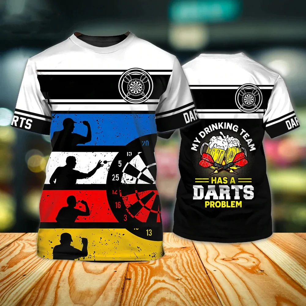 Darts Game 3D Men's T-shirt Fa - Street Fashion Game 리뷰 및 가격