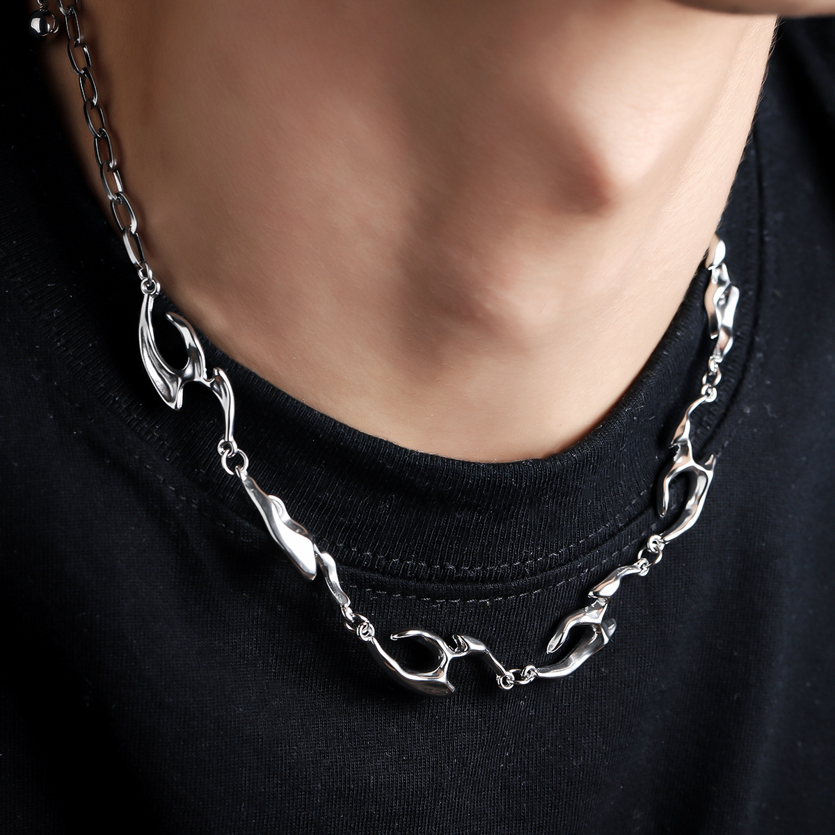 Irregular Shaped Metal Necklac - Street Fashion Trends 2025 리뷰 및 가격