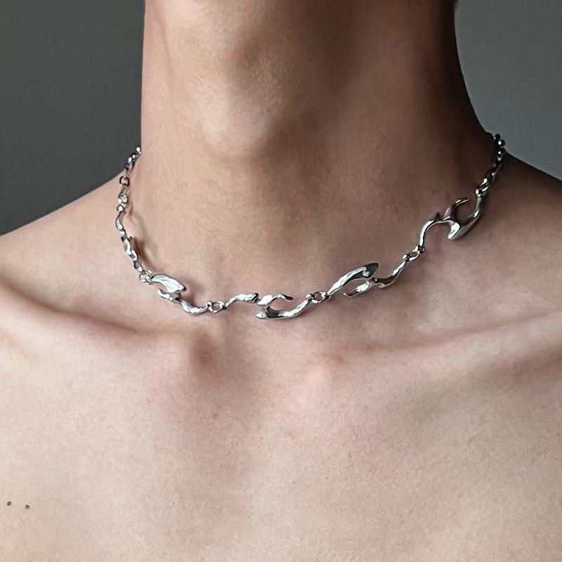 Irregular Shaped Metal Necklac - Street Fashion Trends 2025 리뷰 및 가격