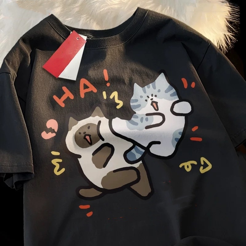 ZAZOMDE 2025 Funny Cat Print H - Street Fashion Japan 2025 리뷰 및 가격
