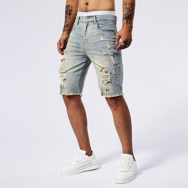 2025 Summer New Men's Ripped D - Street Fashion Men 2025 리뷰 및 가격