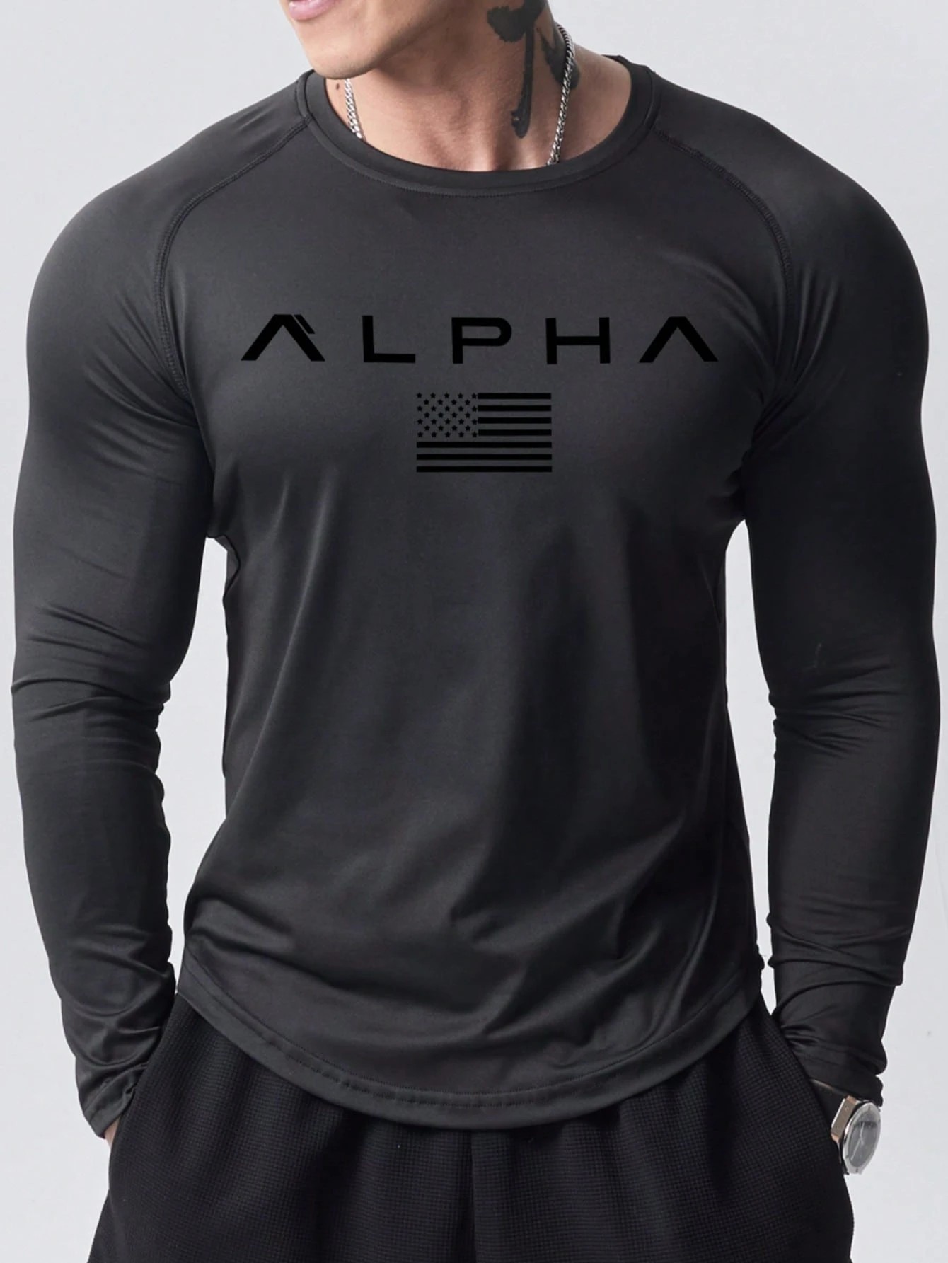 New men's long-sleeved T-shirt - Street Fashion China 리뷰 및 가격
