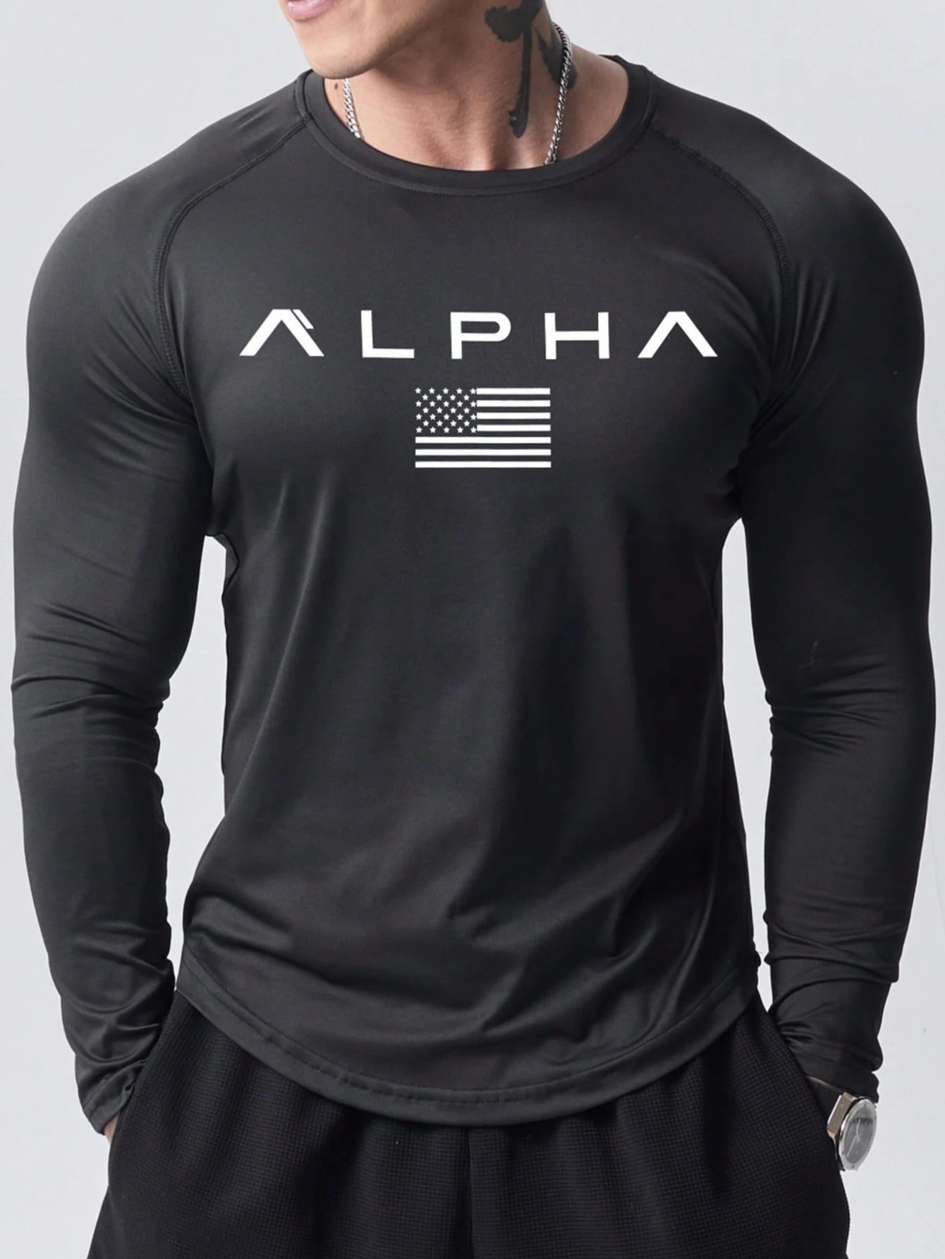 New men's long-sleeved T-shirt - Street Fashion China 리뷰 및 가격