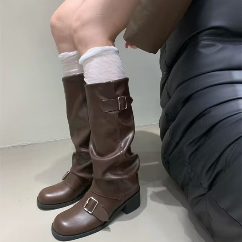 2025new Woman Boots Knee High  - Street Fashion Trends 2025 리뷰 및 가격