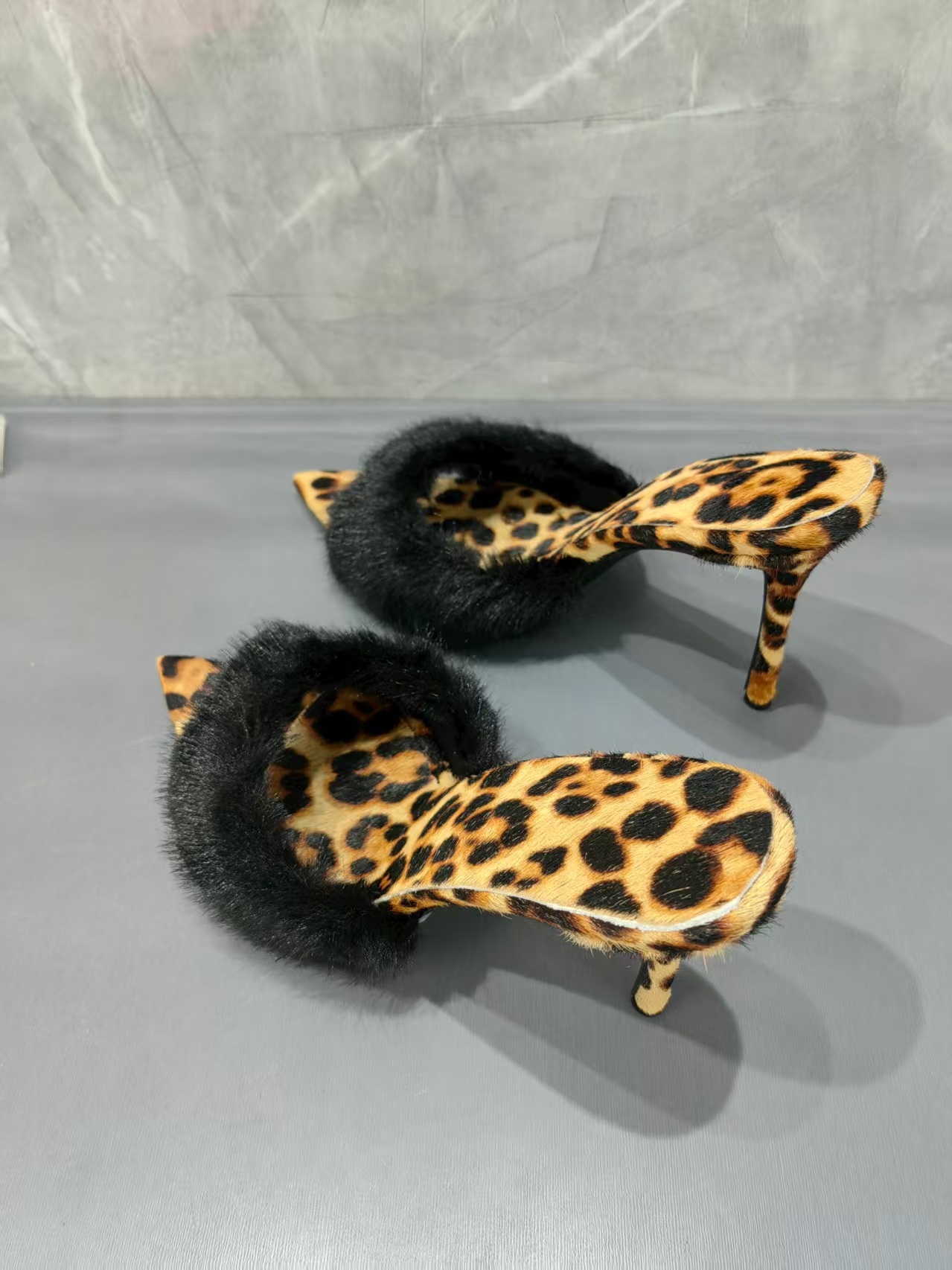 Leopard Print Fur Trim Women S - Street Fashion Lady 리뷰 및 가격