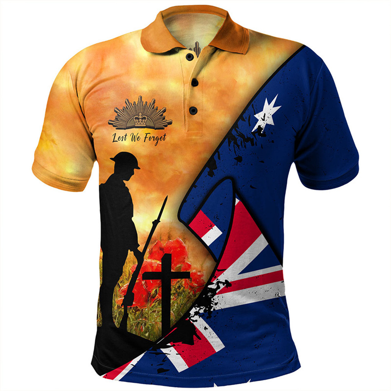 Lest We Forget Anzac Day Polo  - Street Fashion Men 2025 리뷰 및 가격