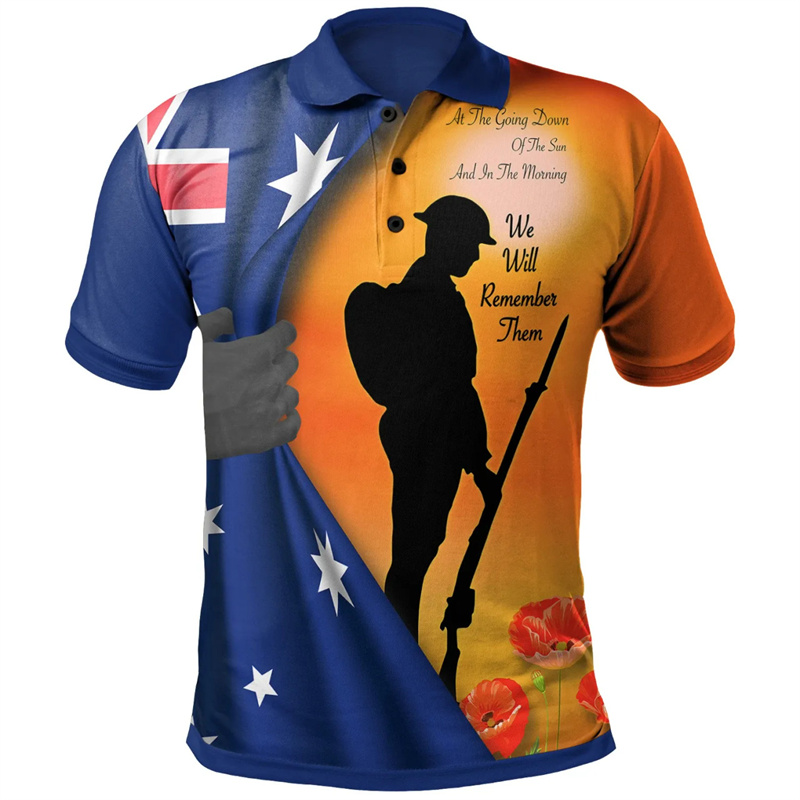 Lest We Forget Anzac Day Polo  - Street Fashion Men 2025 리뷰 및 가격