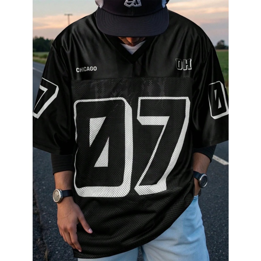 2026 Summer New Men's V-Neck T - Street Fashion Summer 2026 리뷰 및 가격