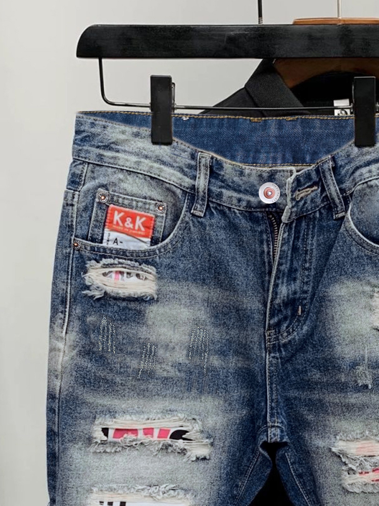2026 Summer Ripped Straight Me - Street Fashion Korean 리뷰 및 가격