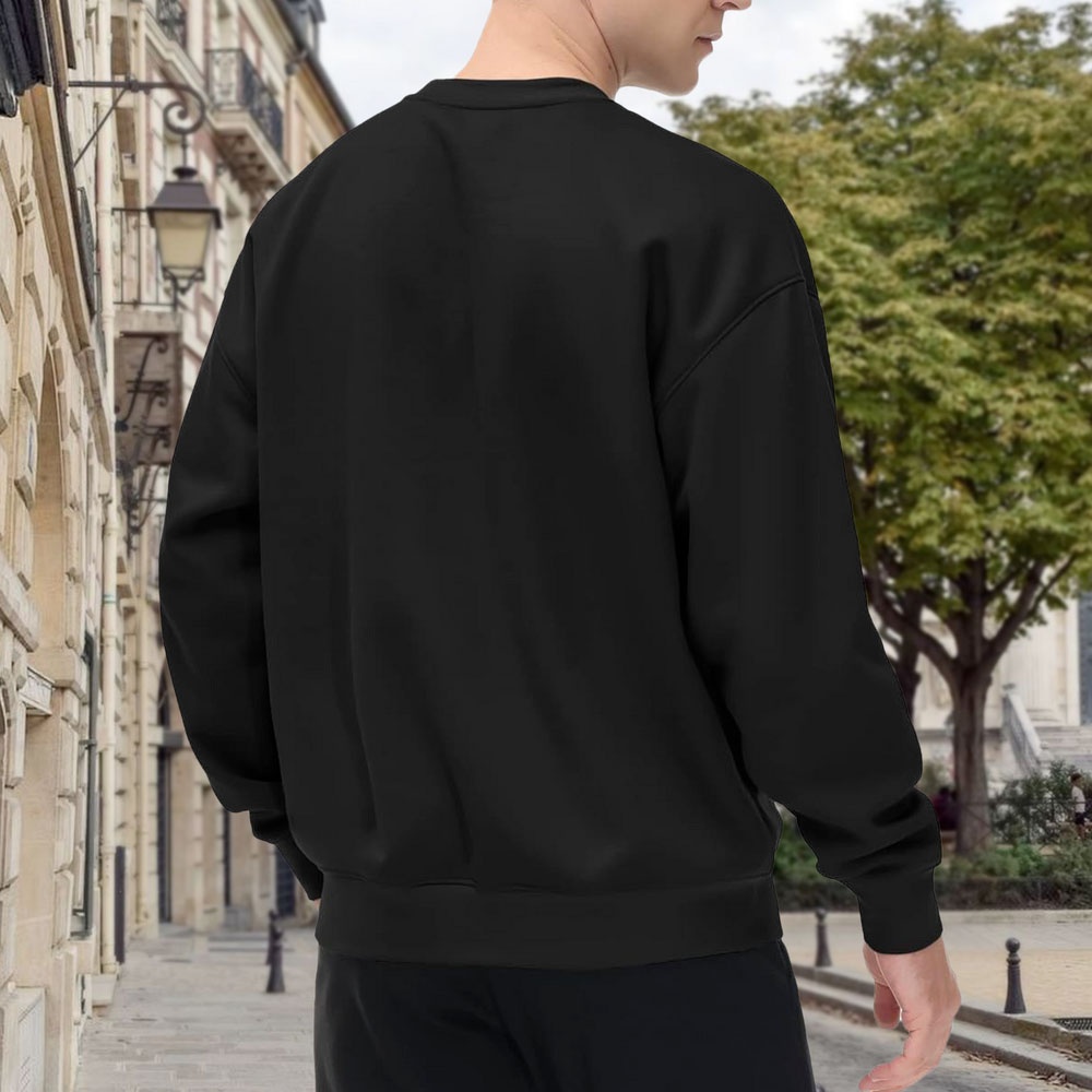 Men's Black Crew Neck Pullover - Street Fashion In London 리뷰 및 가격