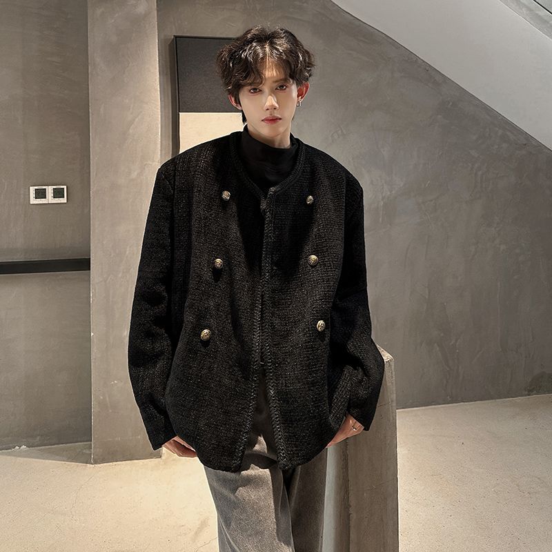 Wool Blend Jacket Man Extra La - Street Fashion Events 리뷰 및 가격