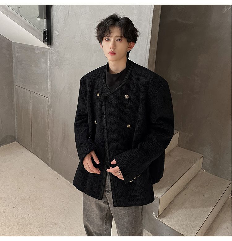 Wool Blend Jacket Man Extra La - Street Fashion Events 리뷰 및 가격