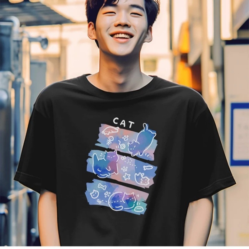 ZAZOMDE Manga Print Men's Over - Street Fashion Japan 2025 리뷰 및 가격