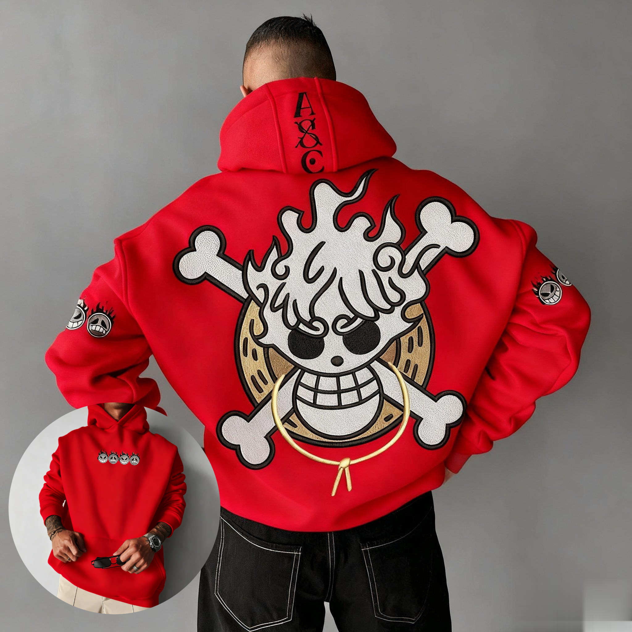 Oversized One Piece Anime Hood - Graphic Hoodie Streetwear 리뷰 및 가격