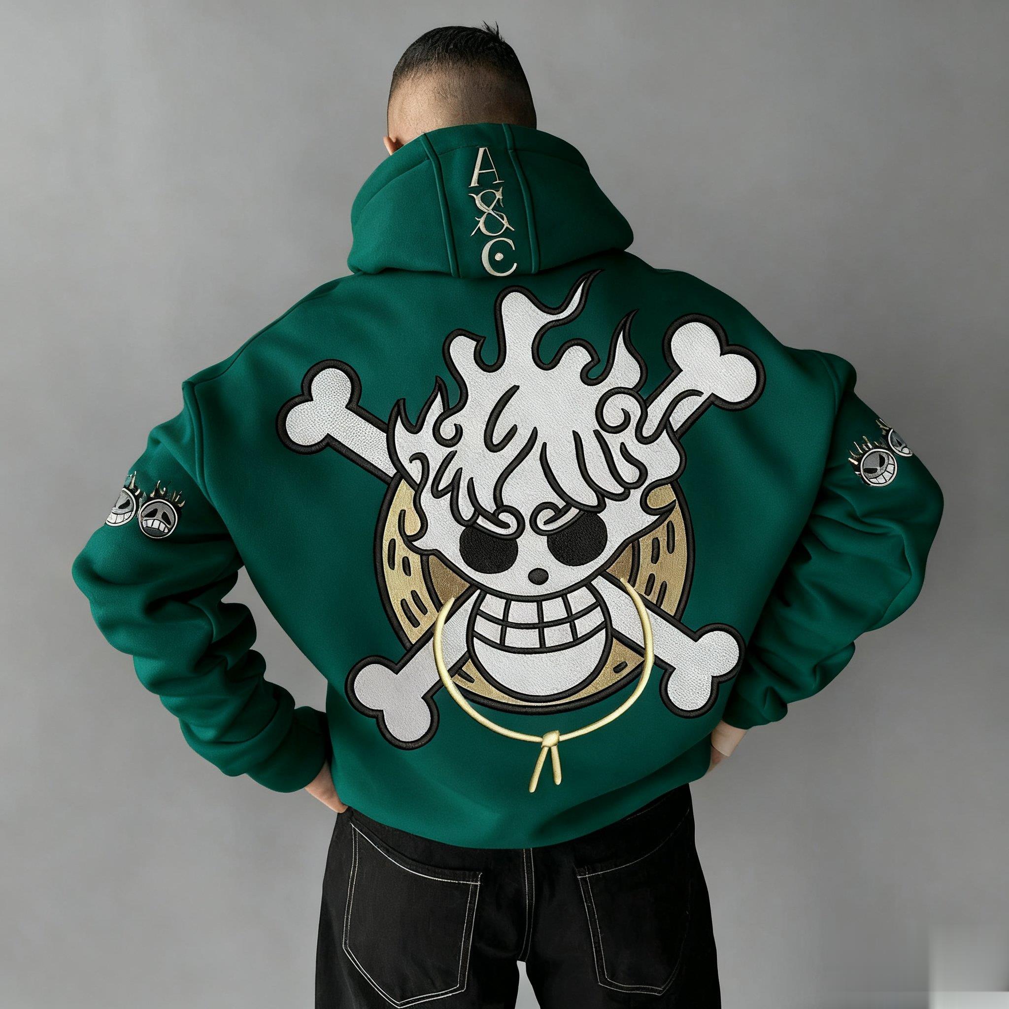 Oversized One Piece Anime Hood - Graphic Hoodie Streetwear 리뷰 및 가격
