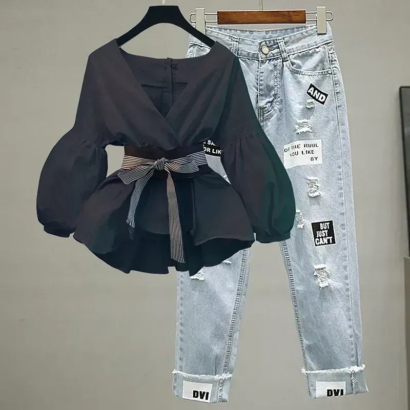 Women Elegant V-Neck Stripe La - Street Fashion Korean 리뷰 및 가격