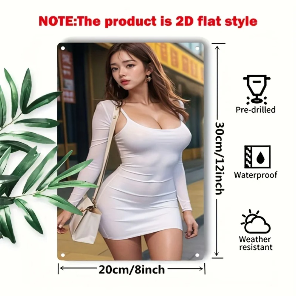 HD Metal Wall Art Asian Street - Asian Street Fashion Girls 리뷰 및 가격