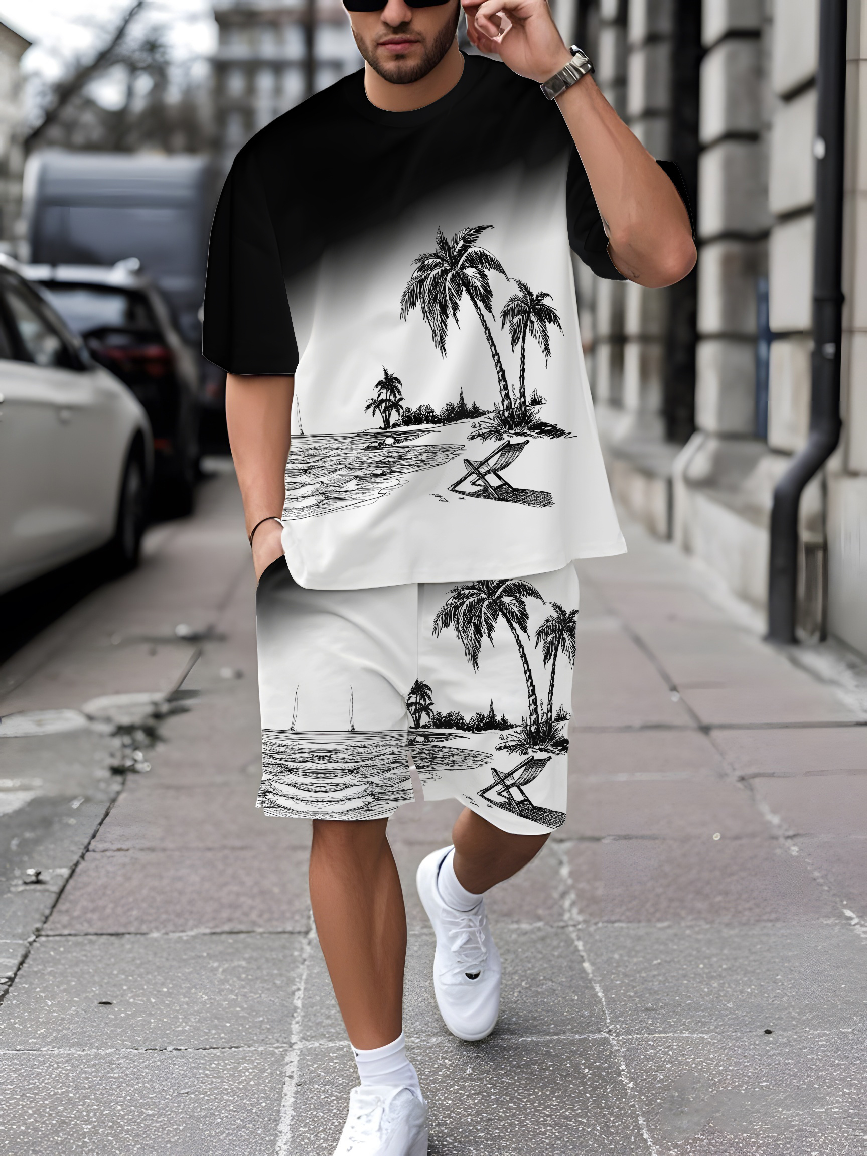 2026 Summer New Men's Short-Sl - Street Fashion Summer 2026 리뷰 및 가격