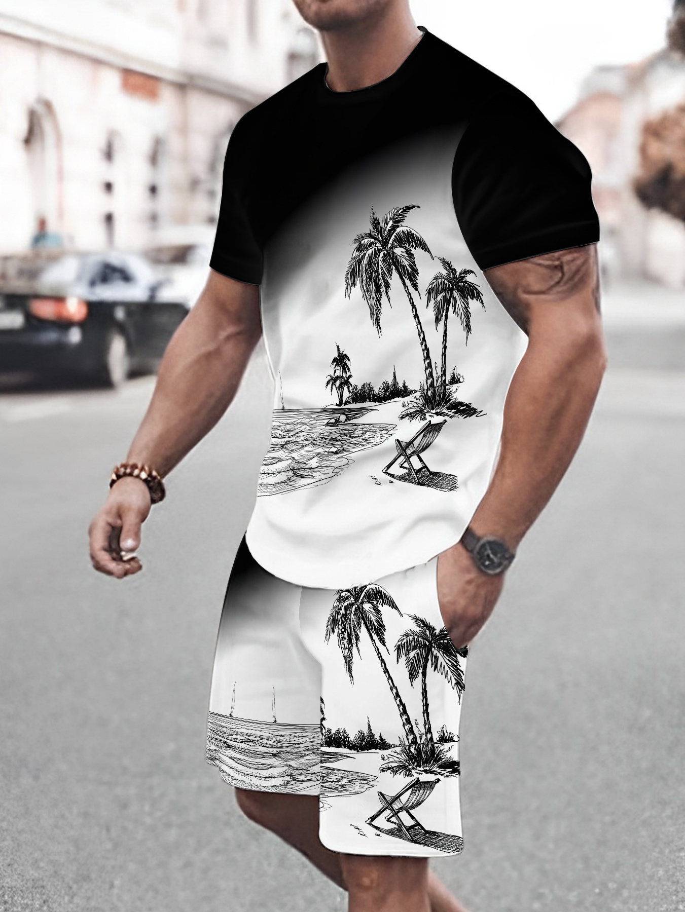 2026 Summer New Men's Short-Sl - Street Fashion Summer 2026 리뷰 및 가격
