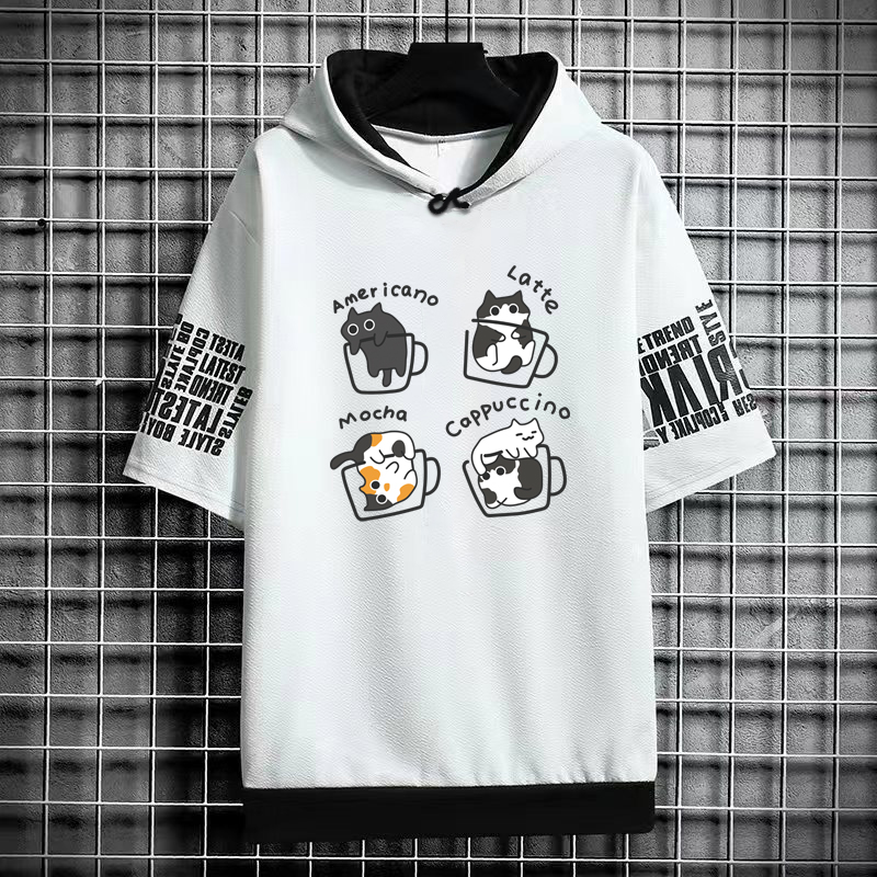 Harajuku Men's T-Shirt Hoodie  - Graphic Hoodie Streetwear 리뷰 및 가격