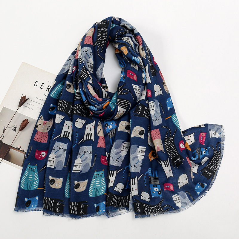 Hot Selling Cat and Dog Printe - Street Fashion Hijab 리뷰 및 가격