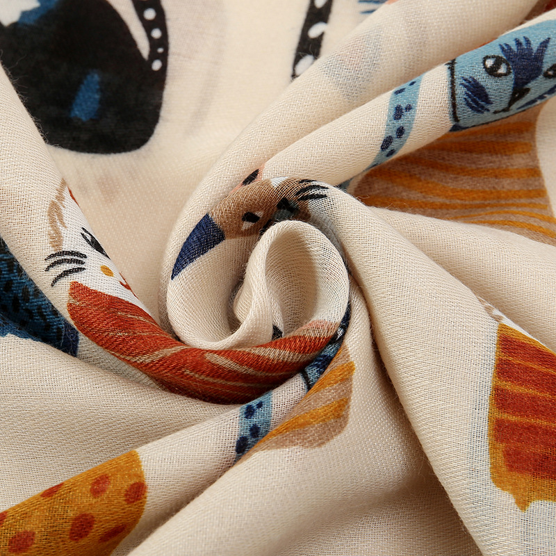 Hot Selling Cat and Dog Printe - Street Fashion Hijab 리뷰 및 가격