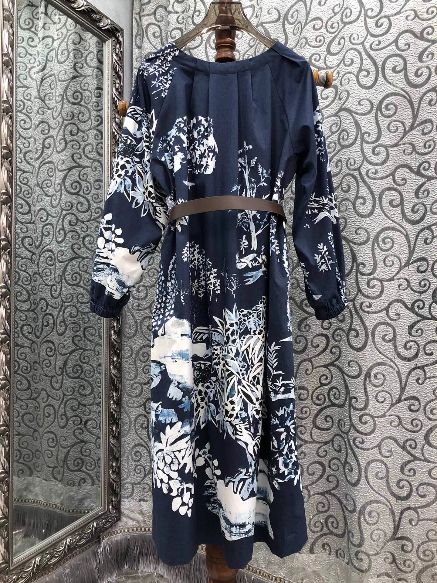 Vintage Print Dress 2025 Autum - Street Fashion Events 리뷰 및 가격