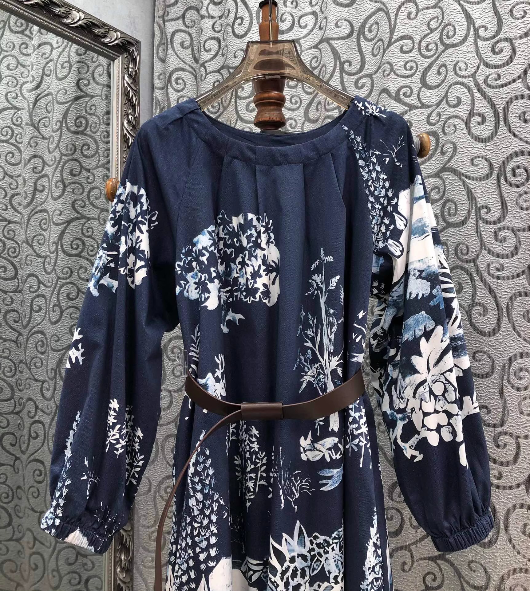 Vintage Print Dress 2025 Autum - Street Fashion Events 리뷰 및 가격