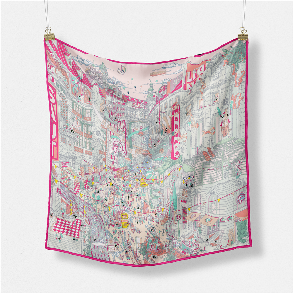 Twill Silk Scarf Woman Commerc - Street Fashion Hijab 리뷰 및 가격