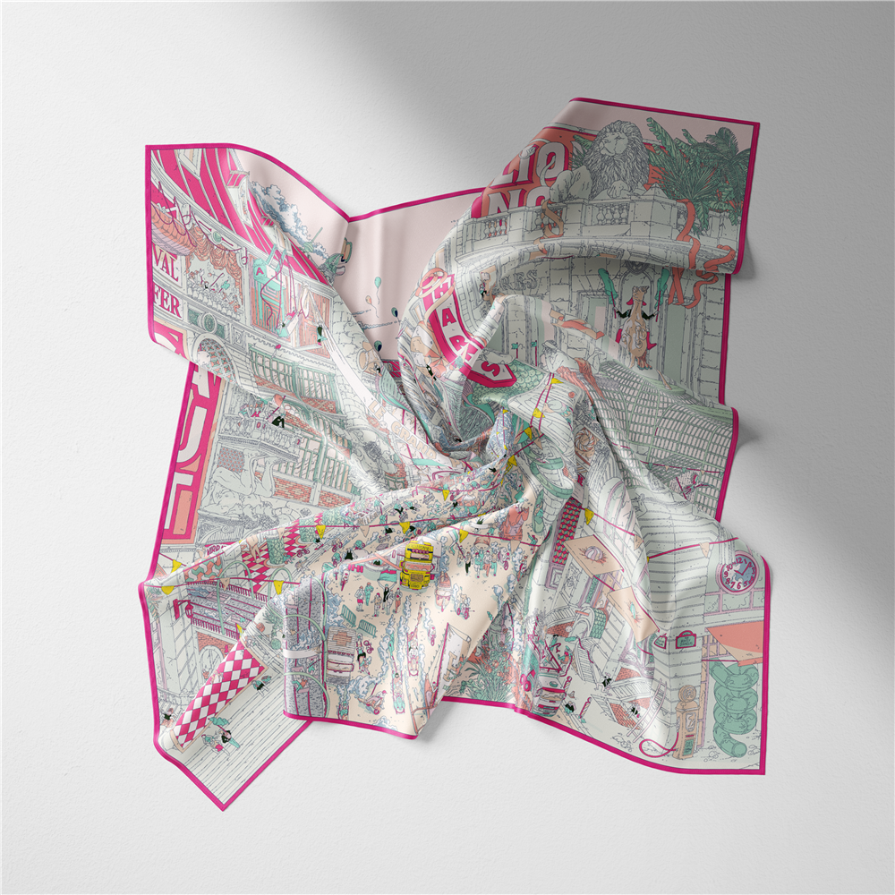 Twill Silk Scarf Woman Commerc - Street Fashion Hijab 리뷰 및 가격