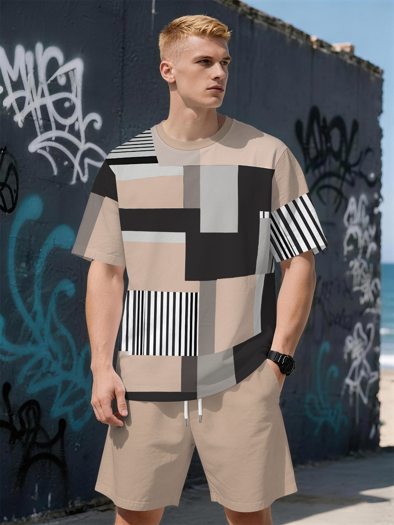 2026 Summer New Men's Short-Sl - Street Fashion Summer 2026 리뷰 및 가격