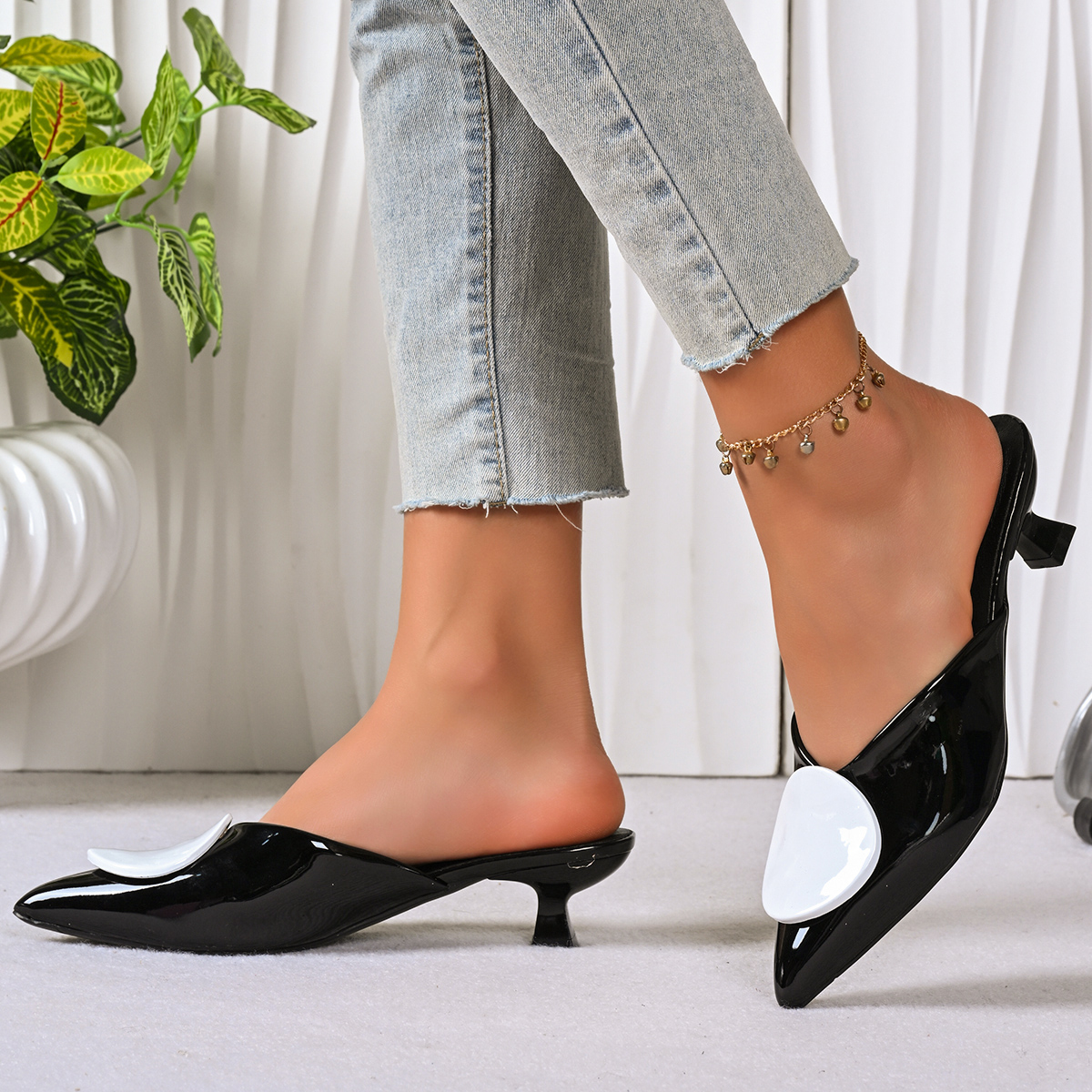 New 2026 Summer Mid Heel Mule  - Street Fashion Summer 2026 리뷰 및 가격