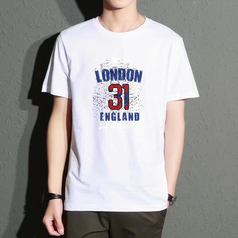Men's Black Round-Neck Short-S - Street Fashion In London 리뷰 및 가격