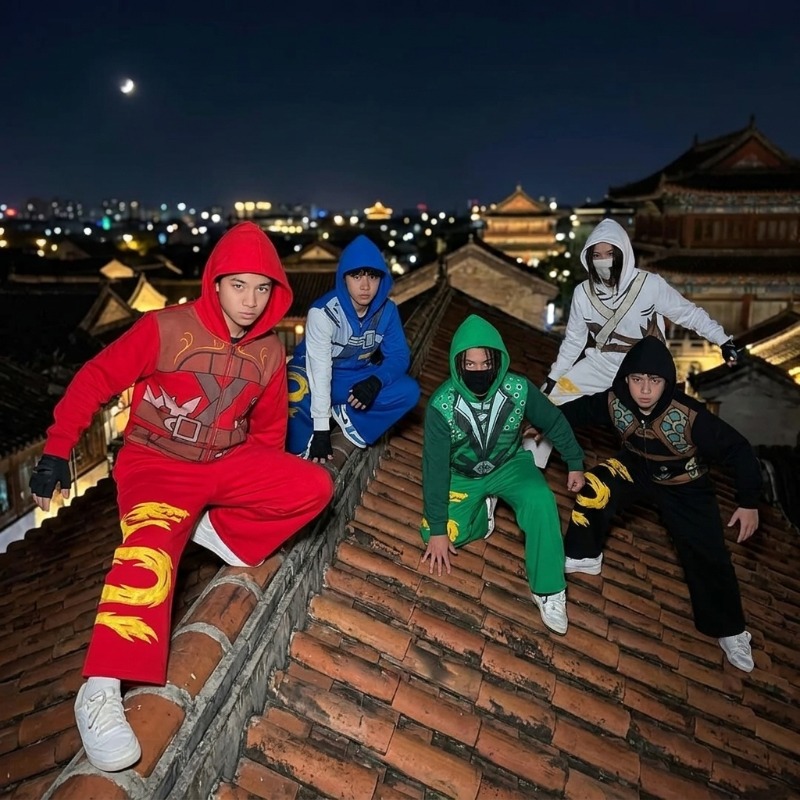 Ninja Warrior Armor Hoodie Set - Graphic Hoodie Streetwear 리뷰 및 가격