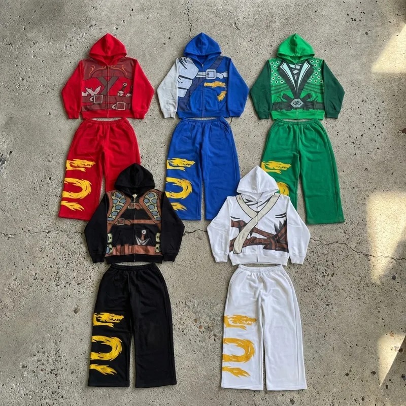 Ninja Warrior Armor Hoodie Set - Graphic Hoodie Streetwear 리뷰 및 가격