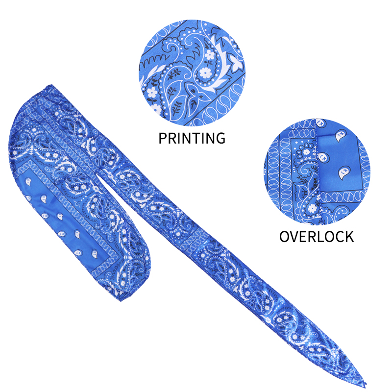 Amoeba Print Silky Durag Banda - Street Fashion Hijab 리뷰 및 가격
