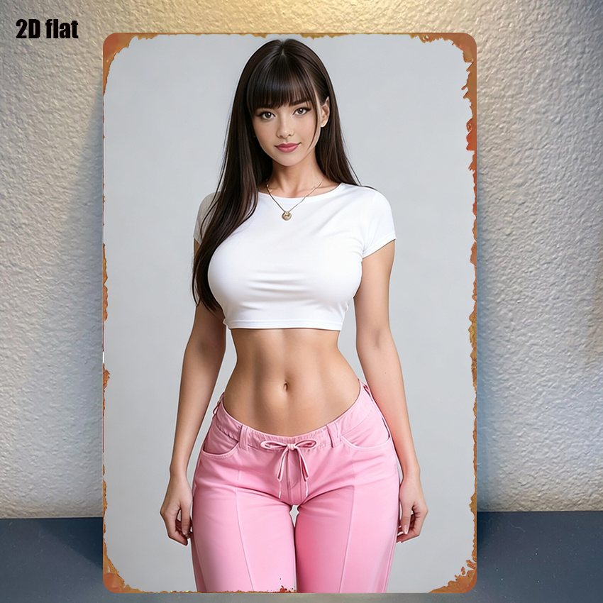 HD Metal Tin Sign Vintage 2D F - Asian Street Fashion Girls 리뷰 및 가격