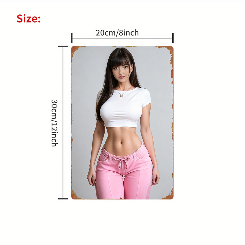 HD Metal Tin Sign Vintage 2D F - Asian Street Fashion Girls 리뷰 및 가격